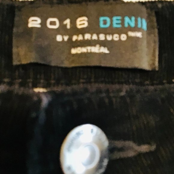 2016 Denim By Parasuco Mid-Rise Straight Leg Corduroy Jeans - Picture 7 of 8
